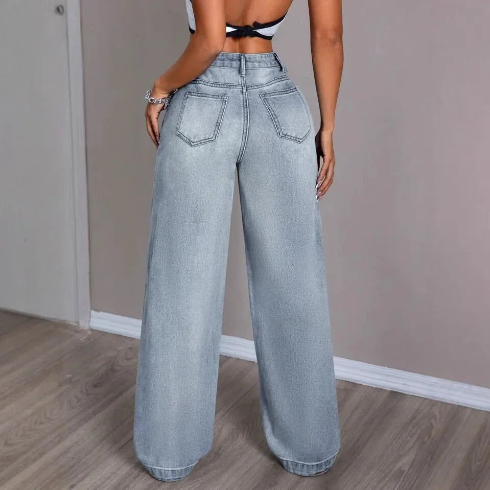 Szerokie Spodnie Damskie | Zimowy Styl Retro