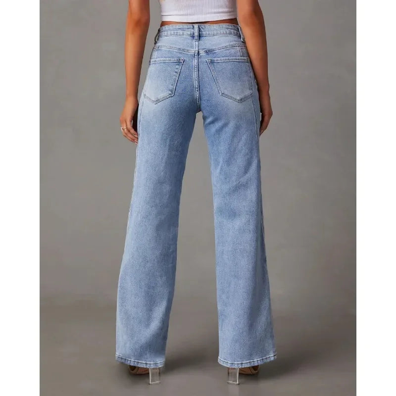 Damen-Jeanshose Winter | Hoher Bund