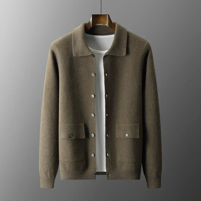Men's Classic Cardigan | Buttons and Collar