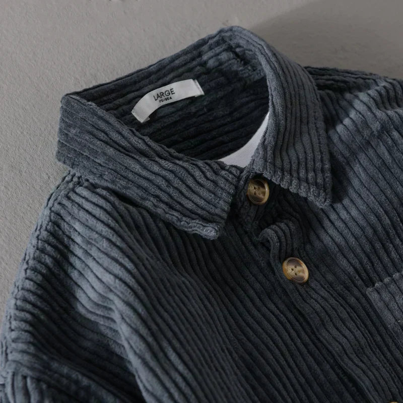 Męska Koszula Sztruksowa | Styl Vintage