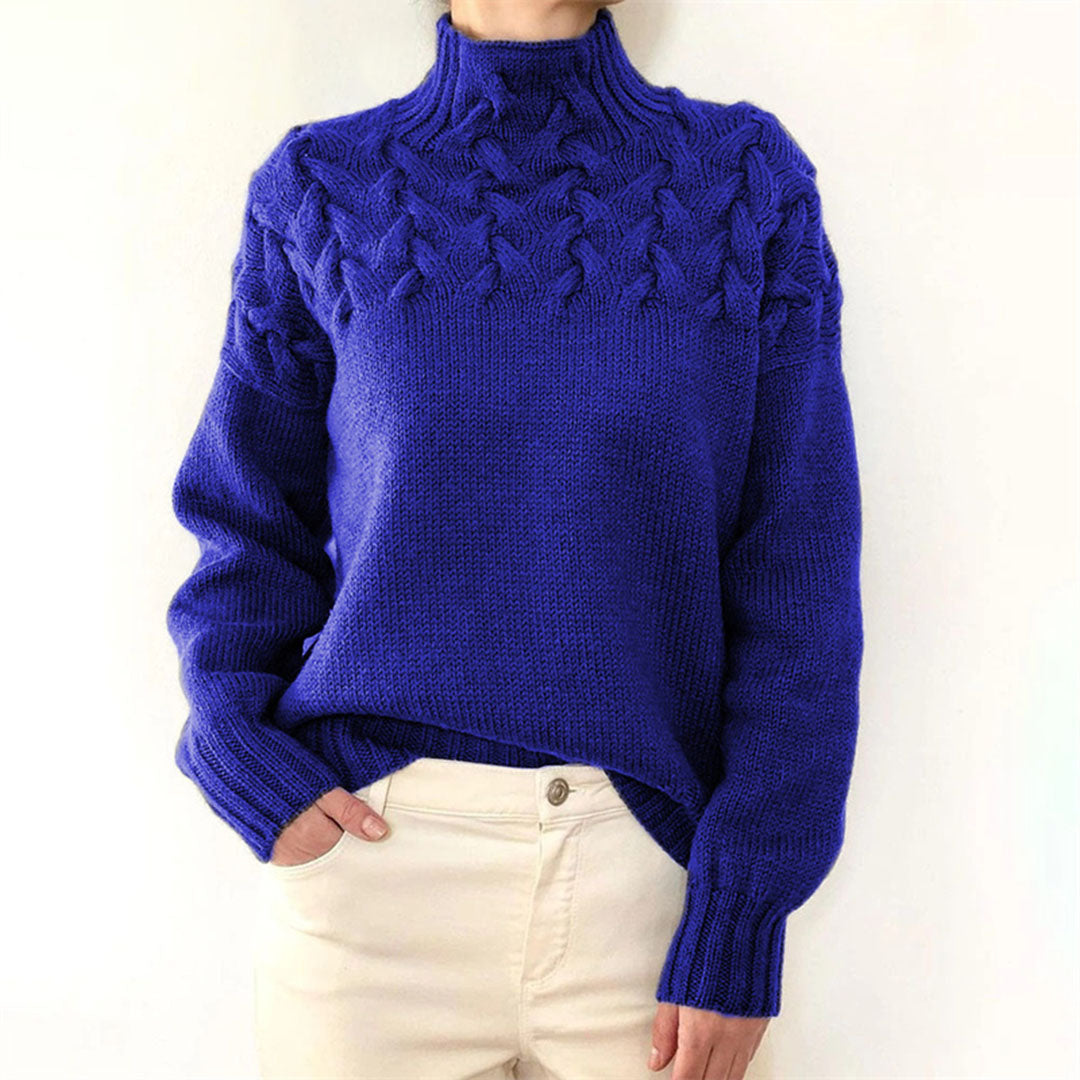 Bluza damska z golfem | Zimowy fason