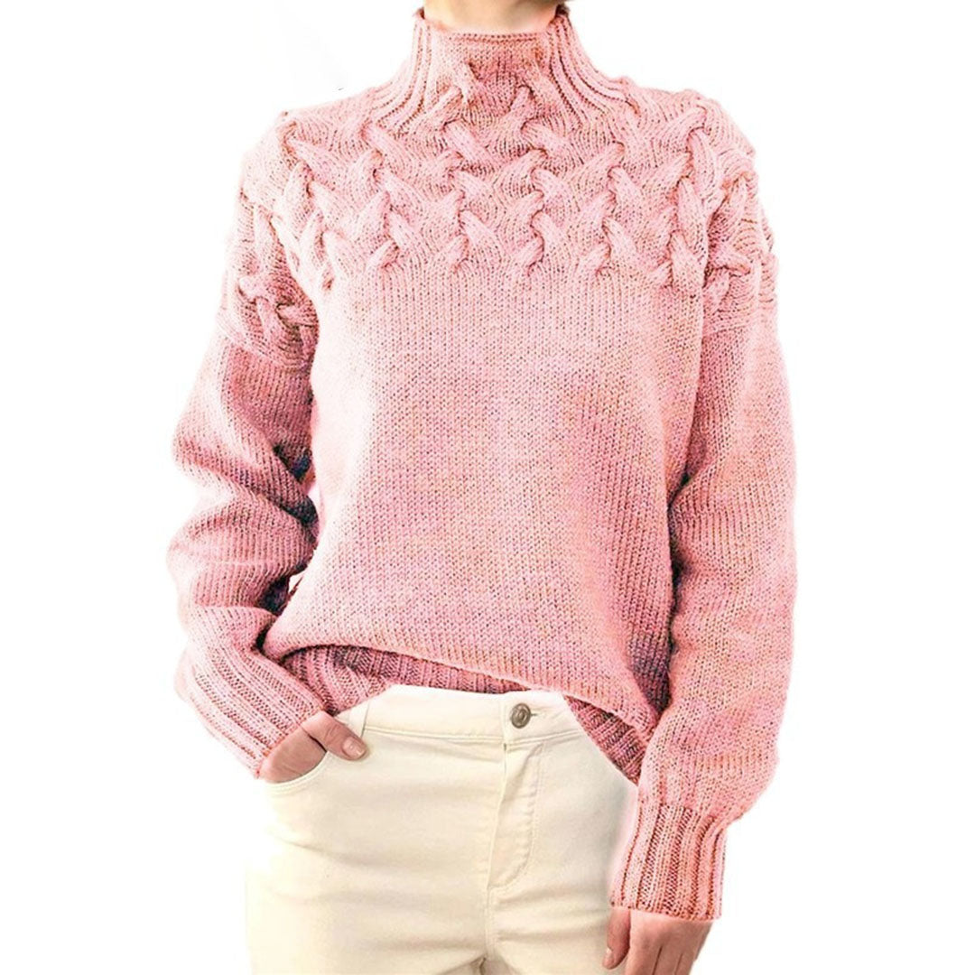 Bluza damska z golfem | Zimowy fason