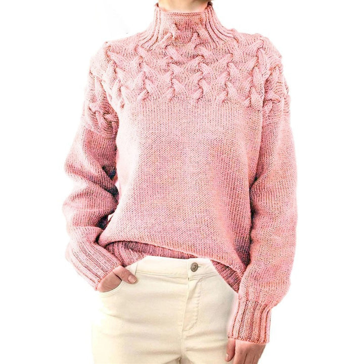 Bluza damska z golfem | Zimowy fason