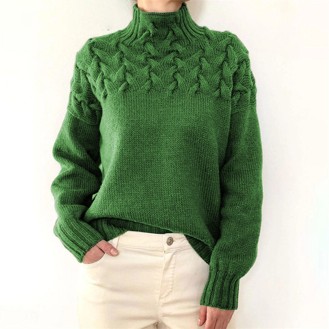 Bluza damska z golfem | Zimowy fason