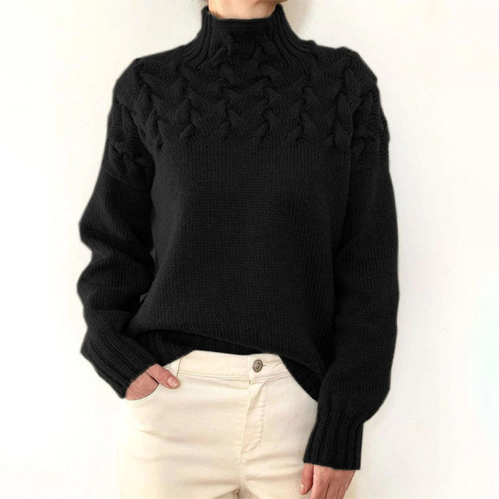 Bluza damska z golfem | Zimowy fason