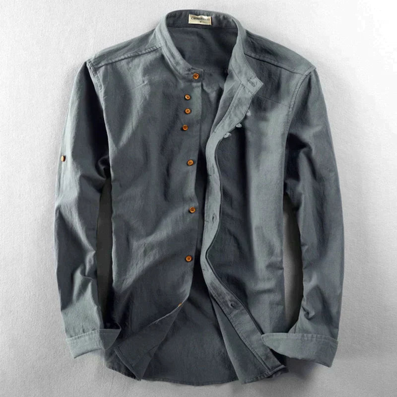 Bluzka męska Slim Fit | Stójka