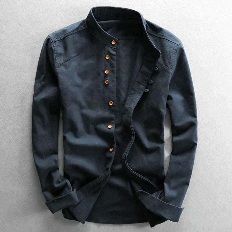 Bluzka męska Slim Fit | Stójka