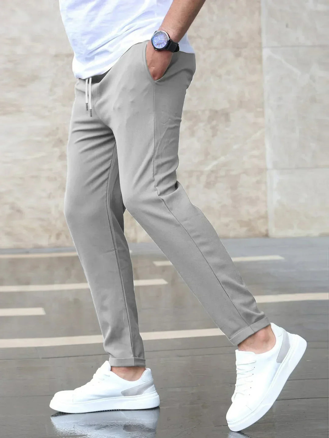 Men's Slim Fit Joggers | Drawstring Waist W