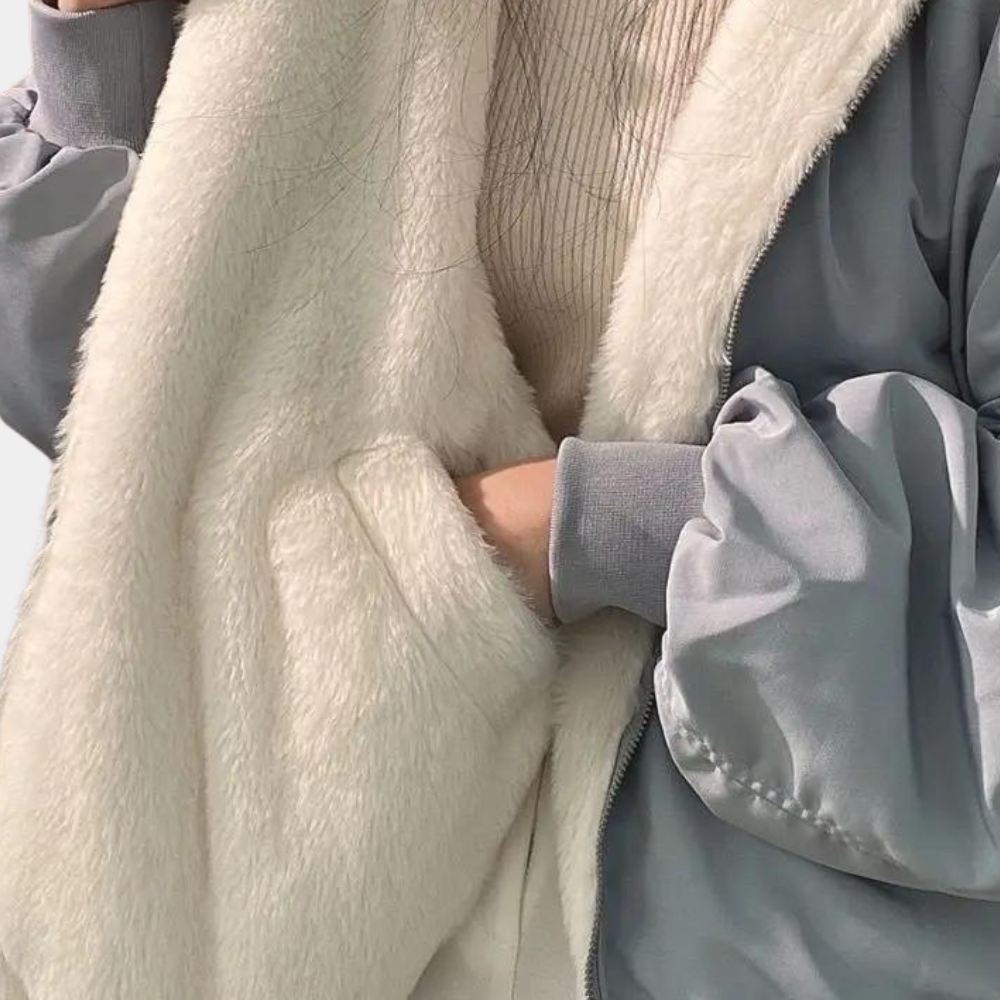 Damska Kurtka Na Zimę | Z Kapturem i Zamkiem