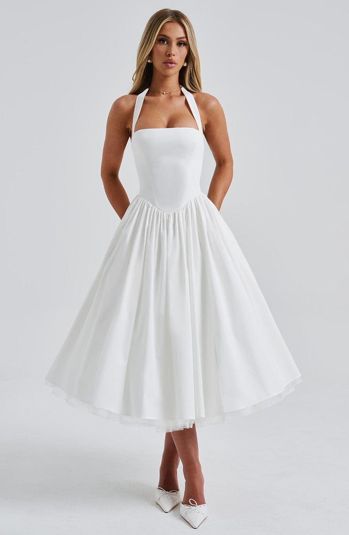Damenkleid für die Hochzeit | Stilvoller Midischnitt