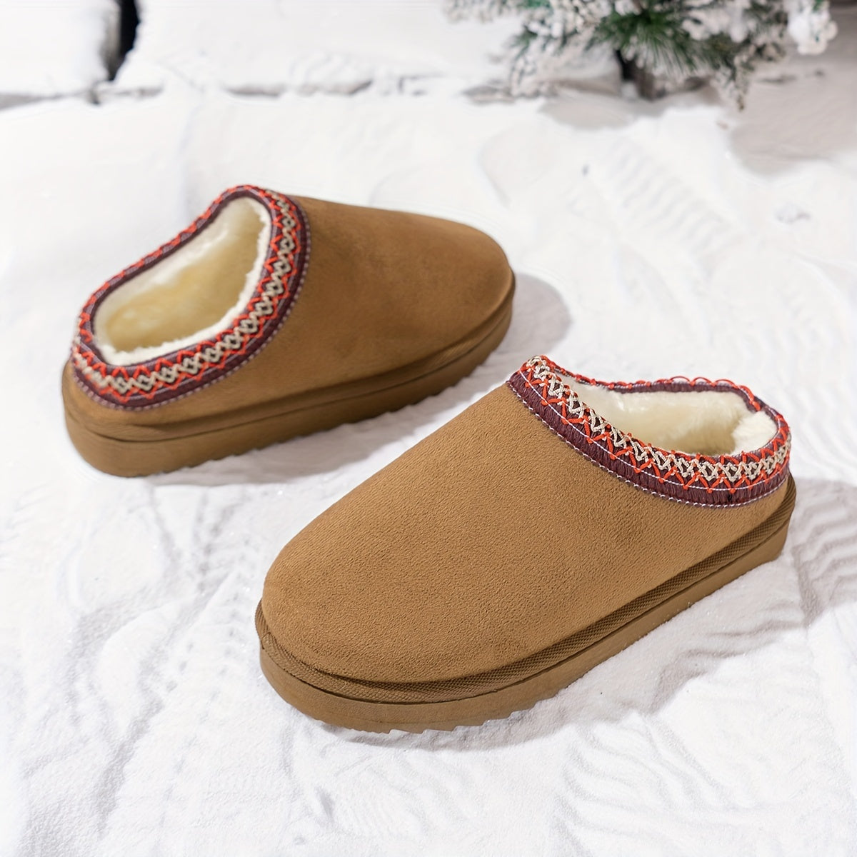 Buty Zimowe Damskie Wsuwane | Okrągły Nosek