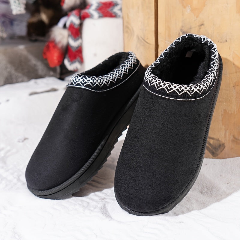 Buty Zimowe Damskie Wsuwane | Okrągły Nosek