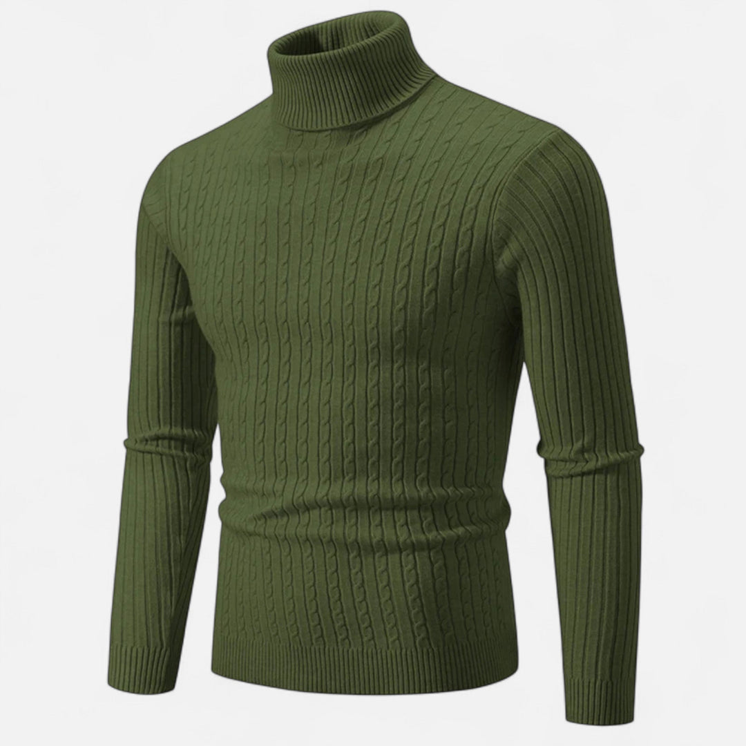 Men's Simple High Turtleneck | Long Sleeve