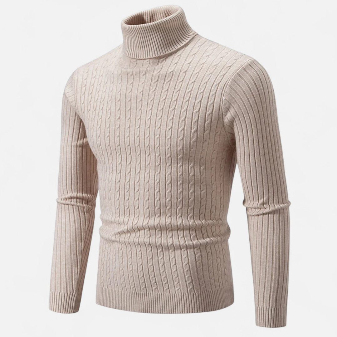 Men's Simple High Turtleneck | Long Sleeve