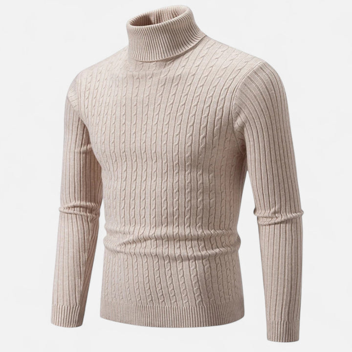 Men's Simple High Turtleneck | Long Sleeve