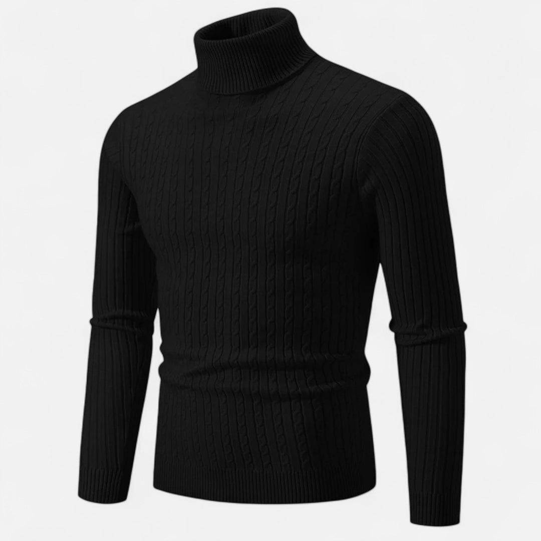 Men's Simple High Turtleneck | Long Sleeve