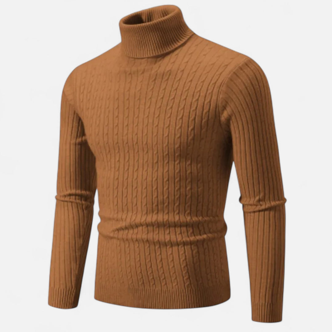 Men's Simple High Turtleneck | Long Sleeve