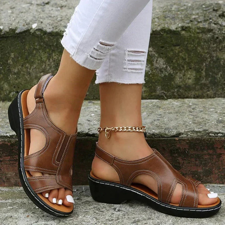 Damen-Orthopädische Sandalen mit flexiblem Absatz