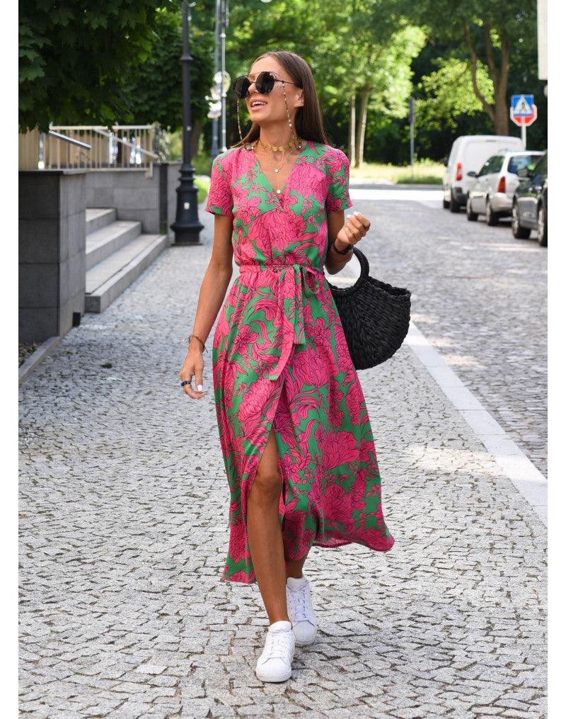 Dámské stylové letní maxi šaty | Maxi