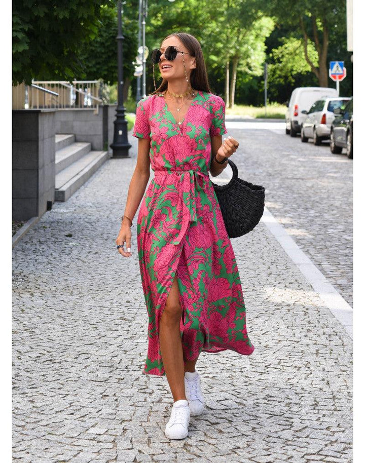Dámské stylové letní maxi šaty | Maxi