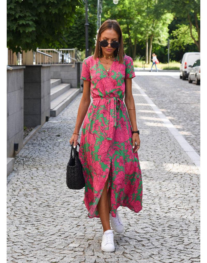 Dámské stylové letní maxi šaty | Maxi