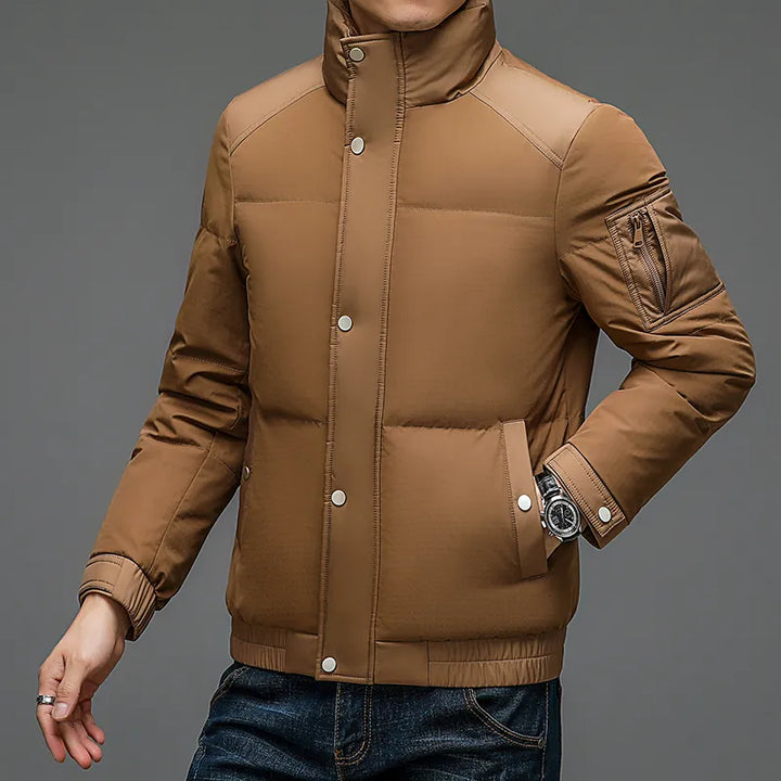 Men's Quilted Winter Jacket | Regular Fit