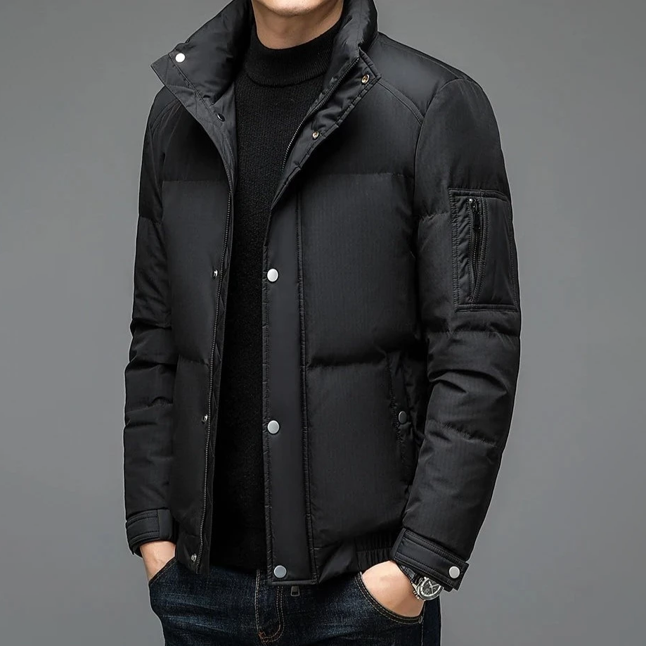 Men's Quilted Winter Jacket | Regular Fit