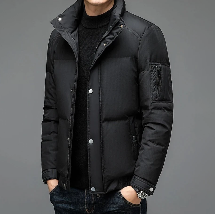Men's Quilted Winter Jacket | Regular Fit