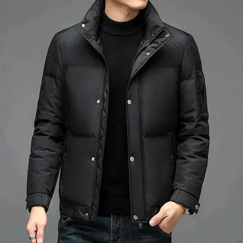 Men's Quilted Winter Jacket | Regular Fit
