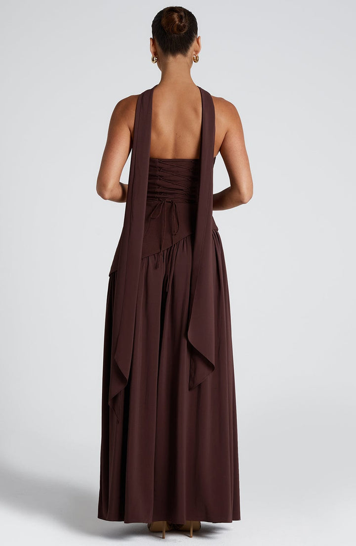 Women's Strapless Maxi Dress | Asymmetric Bra