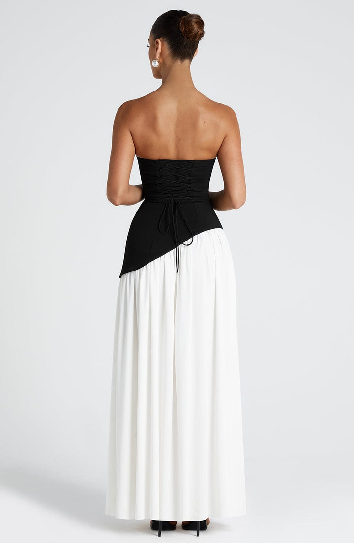 Women's Strapless Maxi Dress | Asymmetric Bra