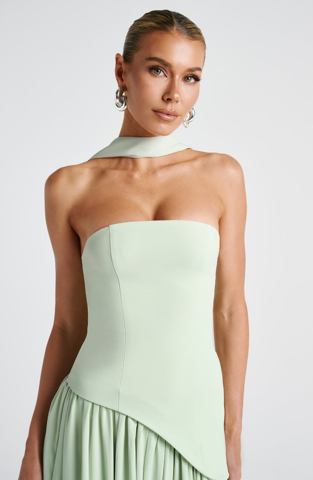 Women's Strapless Maxi Dress | Asymmetric Bra