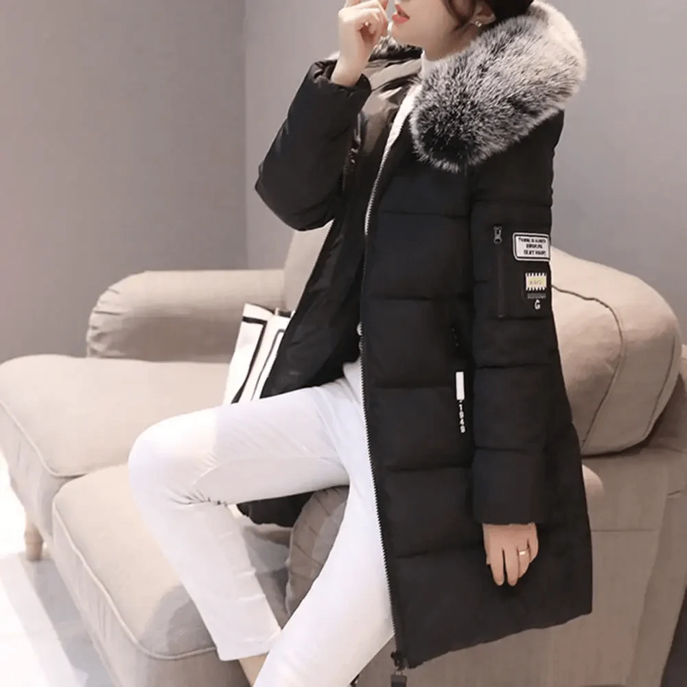 Damen Daunenjacke Oversize | Mit Kapuze