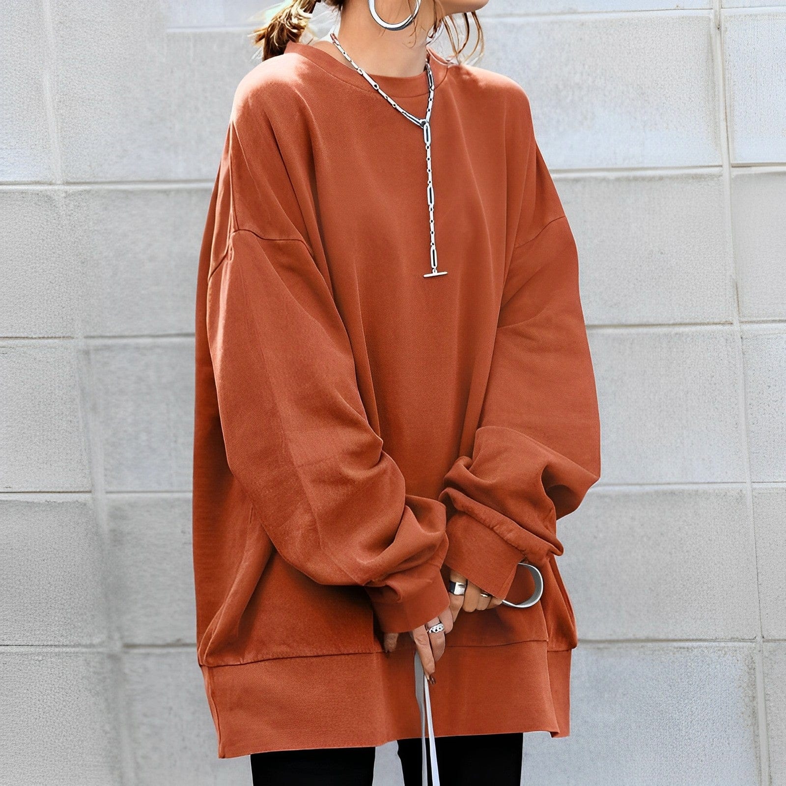 Sweter damski codzienny | Oversize krój