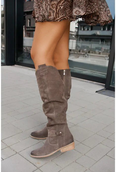 Damen Klassische Hohe Stiefel | Knielang
