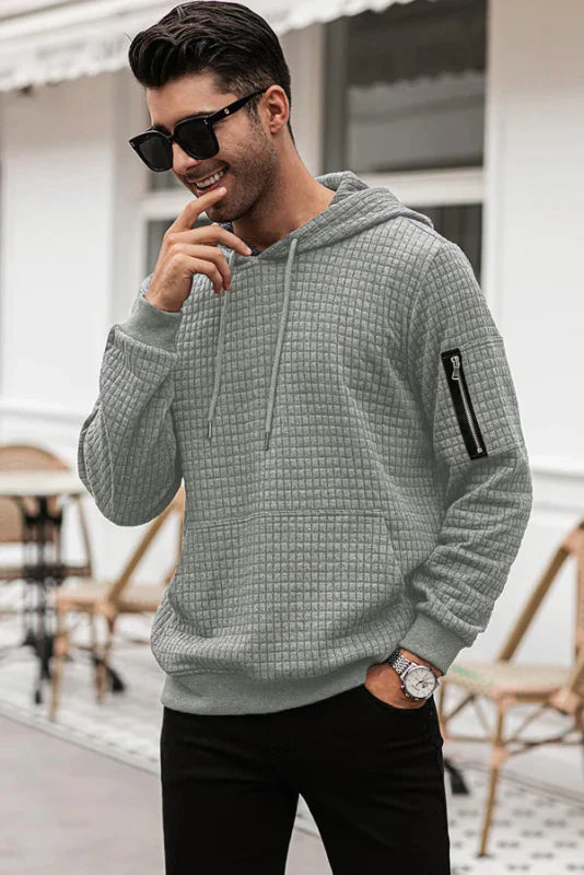 Sweterek Męski z Kapturem | Prosty Design
