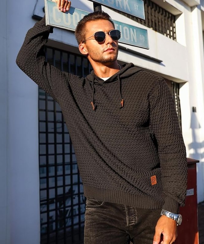 Sweterek męski z kapturem | Streetwear styl