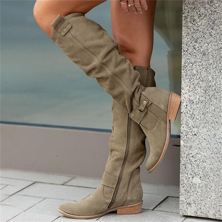 Damen Klassische Hohe Stiefel | Knielang