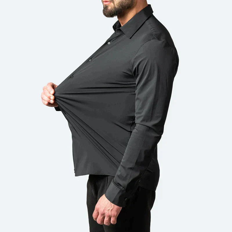 Men's shirt with collar and buttons | Long sleeve