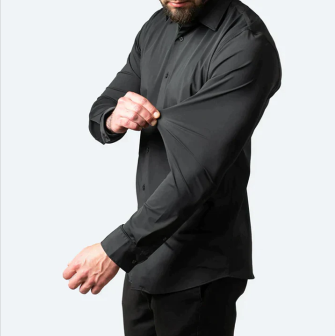 Men's shirt with collar and buttons | Long sleeve