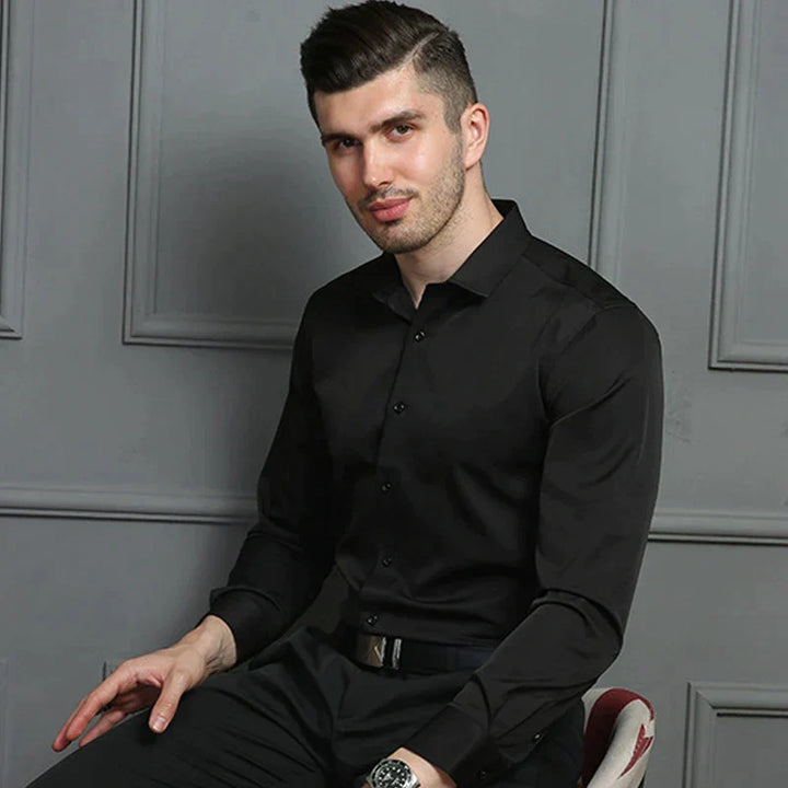 Men's shirt with collar and buttons | Long sleeve