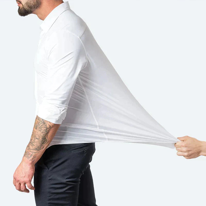 Men's shirt with collar and buttons | Long sleeve