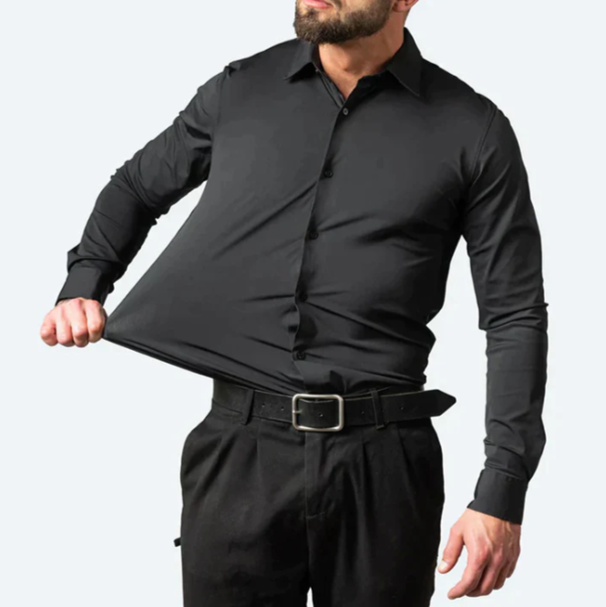 Men's shirt with collar and buttons | Long sleeve