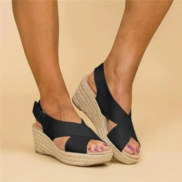 Women's sandals with adjustable straps | Open-toe