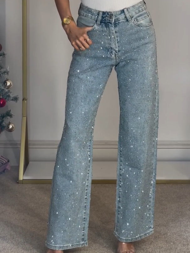 Wide Women's Pants | Winter Shiny