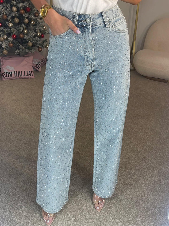 Wide Women's Pants | Winter Shiny