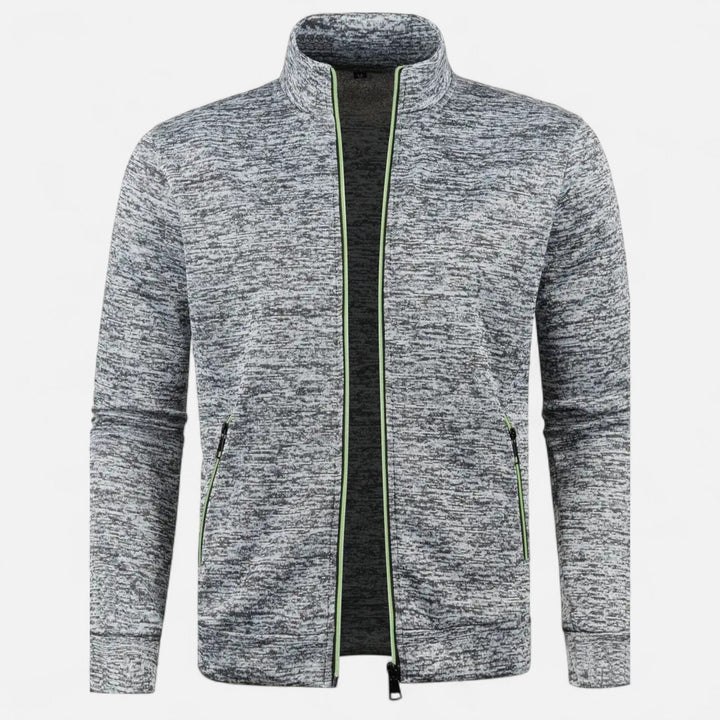 Herren Einfacher Reißverschluss-Cardigan | Lange Ärmel