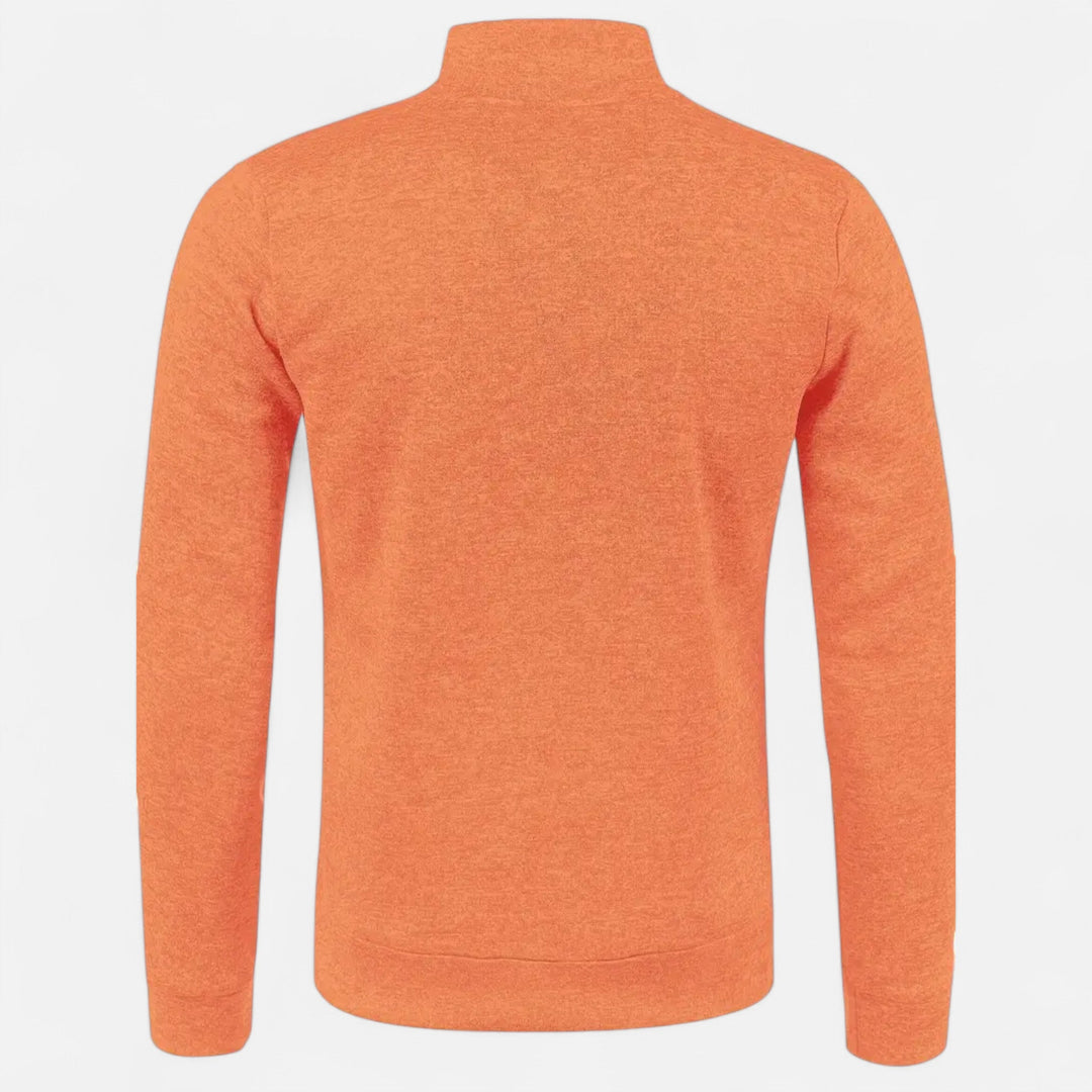 Herren Einfacher Reißverschluss-Cardigan | Lange Ärmel