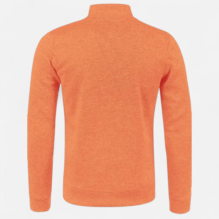 Herren Einfacher Reißverschluss-Cardigan | Lange Ärmel