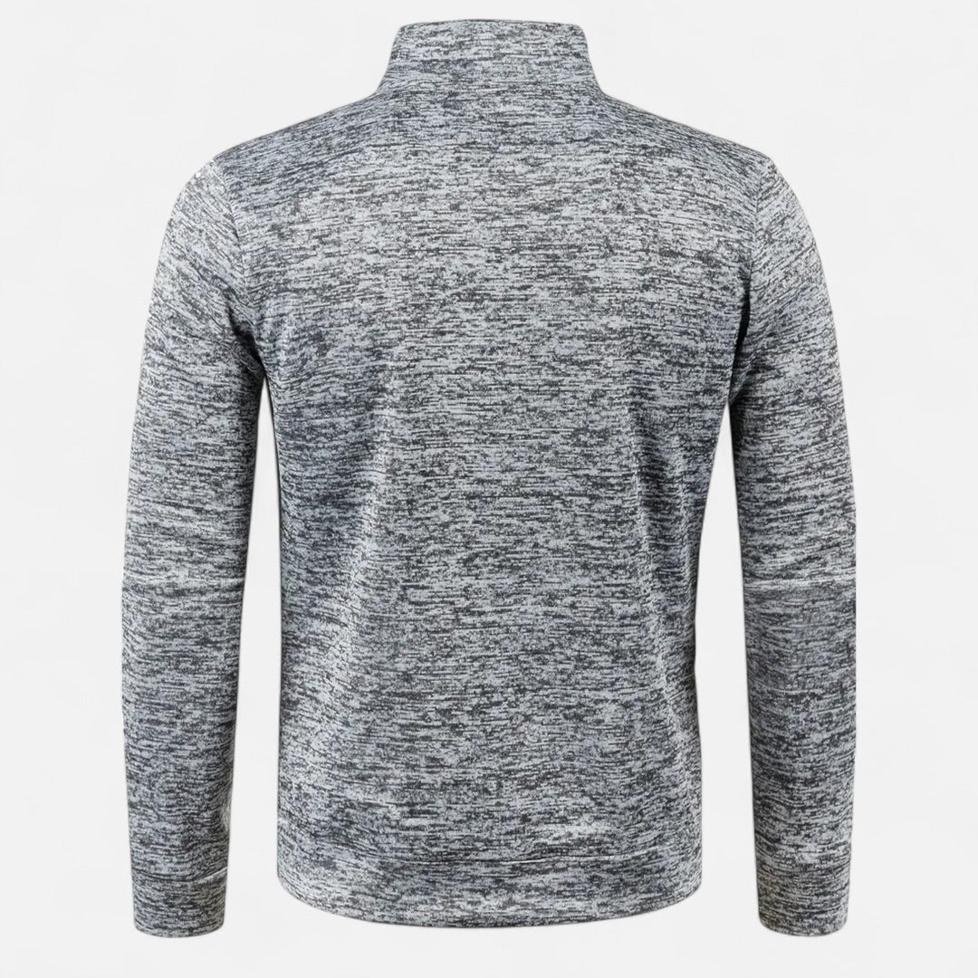 Herren Einfacher Reißverschluss-Cardigan | Lange Ärmel